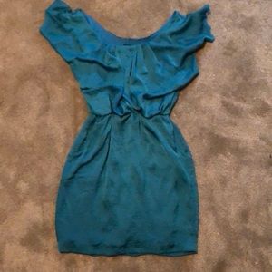 A romper dress with pockets